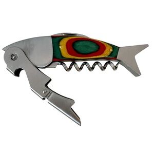 Streamline Fish Shaped Waiter's Corkscrew Bottle Opener Tool